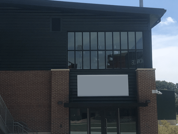 Clemson Clubhouse glass side doors and windows
