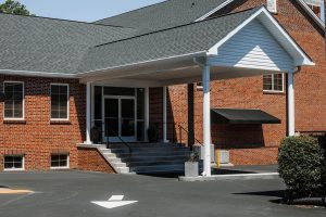 outside front entrance of river of life church