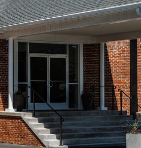 outside front entrance of river of life church