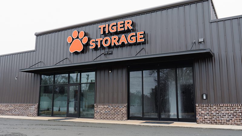 Front entrance of Tiger Storage