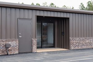 Outside wall of Tiger Storage