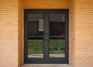 Hillcrest Baptist glass doors