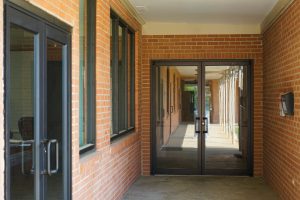 Hillcrest Baptist glass doors