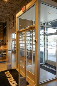 Boot Barn interior glass security doors