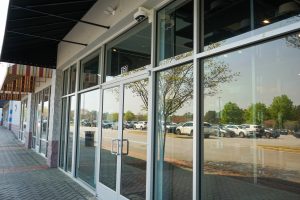 Boot Barn glass doors and storefront windows