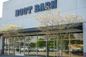 Boot Barn glass doors and storefront windows