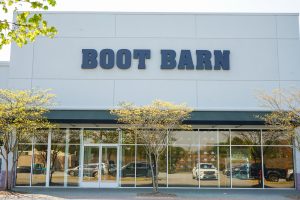 Boot Barn glass doors and storefront windows