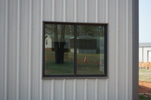 Metal utility buildings with windows
