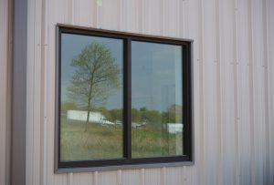 Metal utility buildings with windows