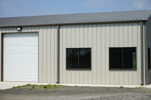 Metal utility buildings with windows