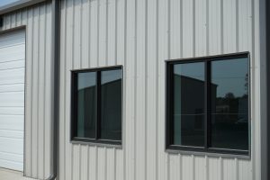 Metal utility buildings with windows
