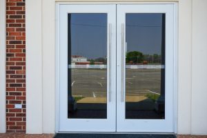 Mount Moriah Baptist Church glass doors