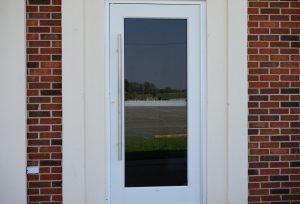 Mount Moriah Baptist Church glass doors