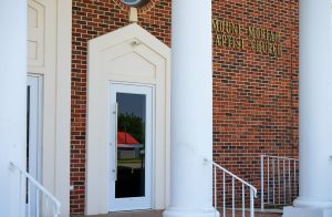 Mount Moriah Baptist Church glass doors