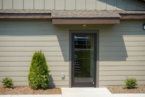 Animal Hospital at Liberty Highway glass door