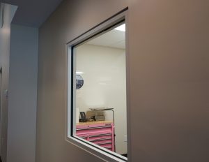 Animal Hospital at Liberty Highway interior window