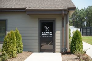 Animal Hospital at Liberty Highway glass door