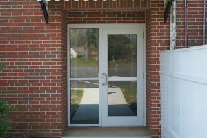 Capstone Church glass door