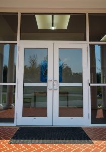 Capstone Church glass door