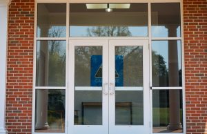 Capstone Church glass door